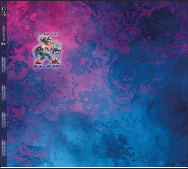 Die ist nicht verrückt, die will nur Stoff - 1,3m Paneel - Jersey